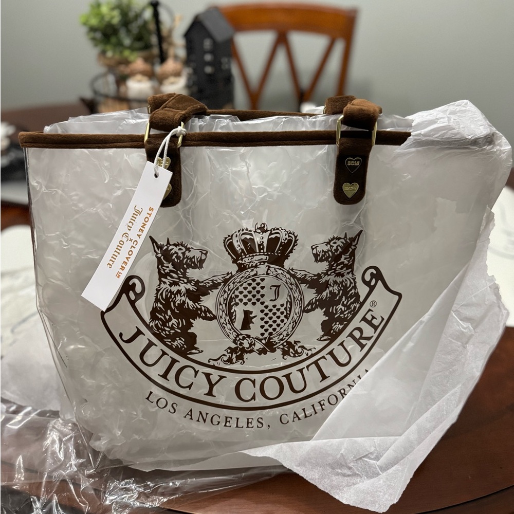 Stoney Clover Juicy Couture Clear Brown Tote